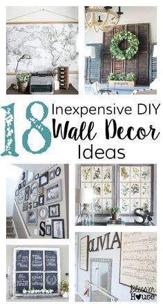 18 Inexpensive DIY Wall Decor Ideas - Bless'er House - 18 Inexpensive DIY Wall Decor Ideas - Bless'er House -   19 diy Home Decor inexpensive ideas