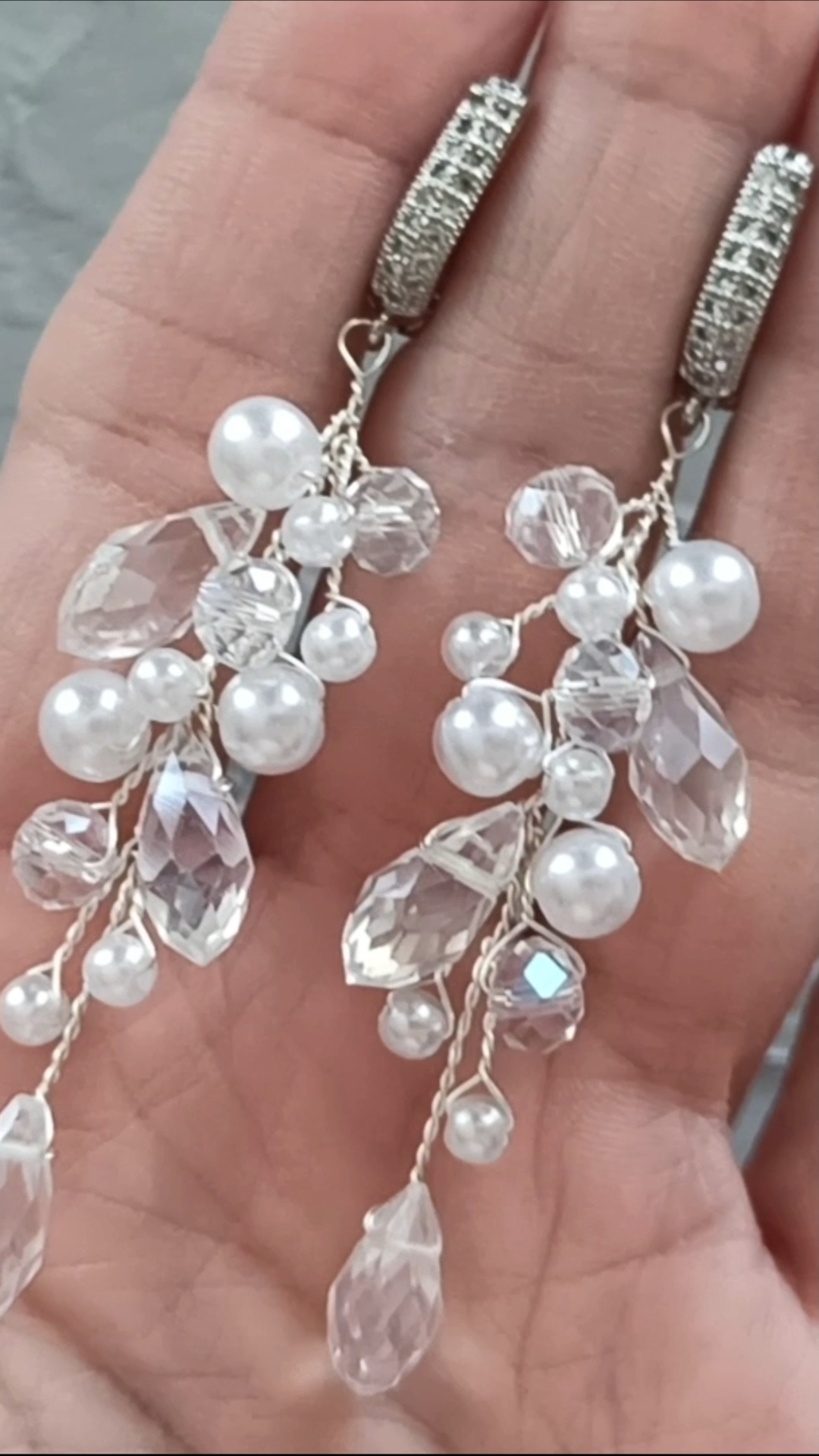 DIY Video Tutorial bridal pearl branch earrings, How to make wedding earrings - DIY Video Tutorial bridal pearl branch earrings, How to make wedding earrings -   19 diy Jewelry inspiration ideas