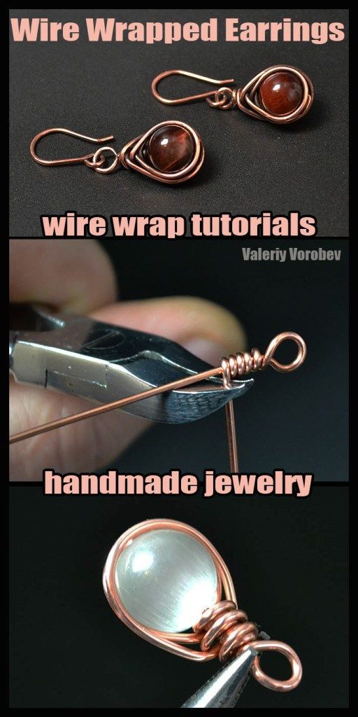 Wire wrapped jewelry. Wire wrap earrings. Wire wrap tutorial. - Handmade Jewelry - Wire wrapped jewelry. Wire wrap earrings. Wire wrap tutorial. - Handmade Jewelry -   19 diy Jewelry wire ideas