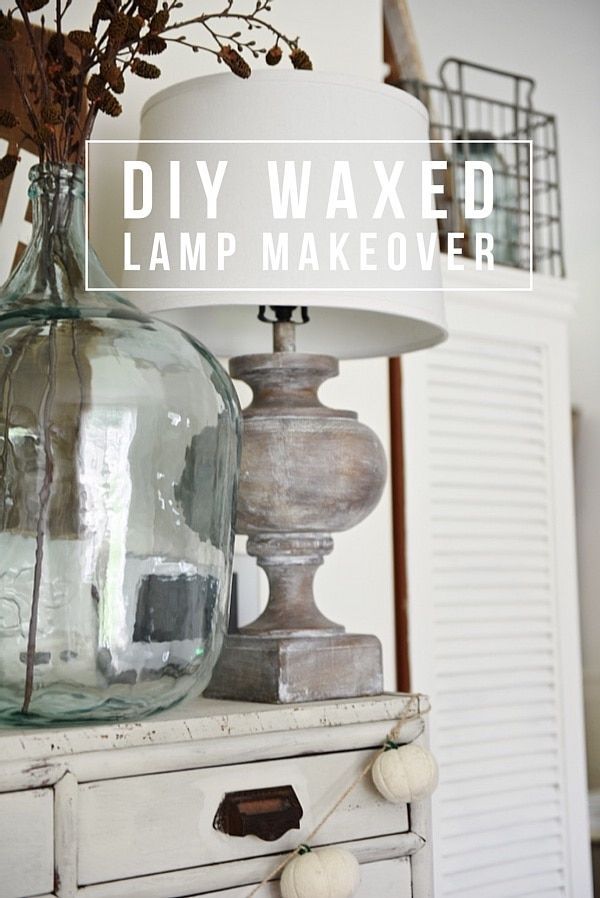Waxed Lamp Makeover - Waxed Lamp Makeover -   19 diy Lamp makeover ideas