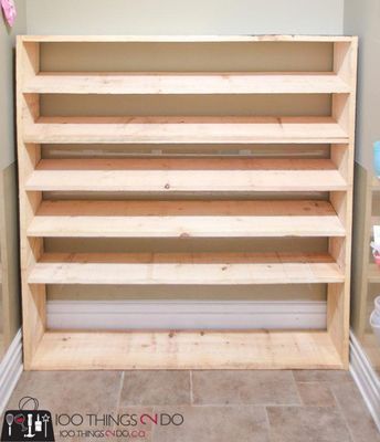 How to make a super-sized shoe rack on a budget - How to make a super-sized shoe rack on a budget -   19 diy Muebles zapatos ideas