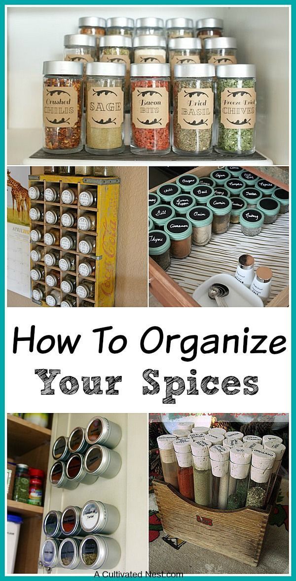 19 diy Organization spices ideas