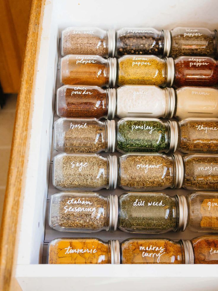 Get More Organized With This Simple DIY Spice Drawer Hack - Get More Organized With This Simple DIY Spice Drawer Hack -   19 diy Organization spices ideas