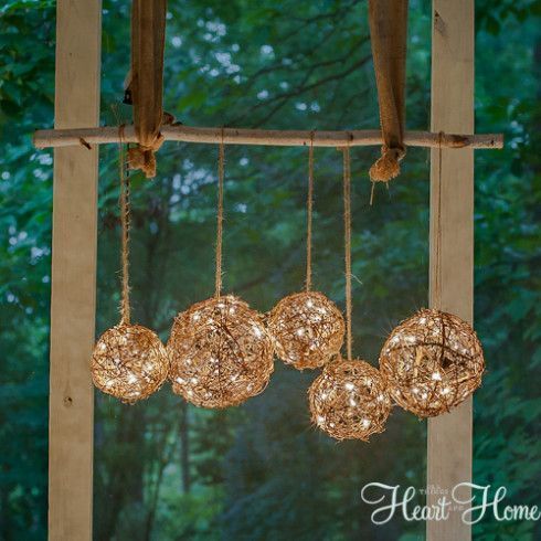 Easy DIY Outdoor Chandelier - All Things Heart and Home - Easy DIY Outdoor Chandelier - All Things Heart and Home -   19 diy Outdoor deko ideas