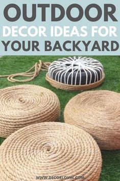 DIY Outdoor Decor To Spruce Up Your Backyard - DIY Outdoor Decor To Spruce Up Your Backyard -   19 diy Outdoor deko ideas