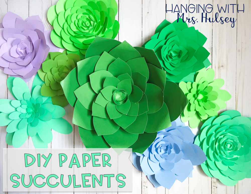 19 diy Paper succulents ideas