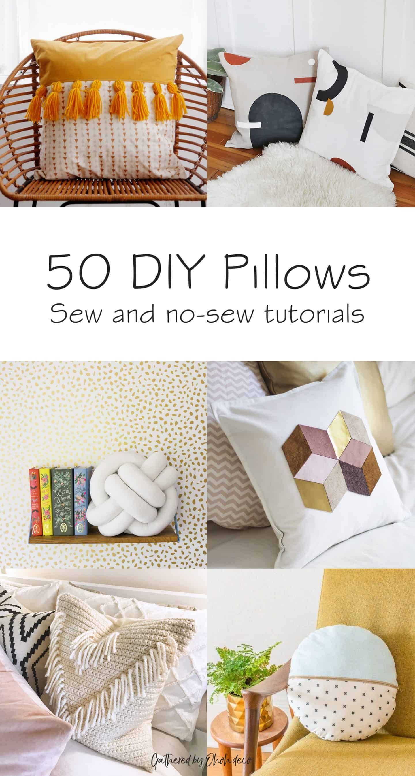 50 DIY pillows to jazz up your decor - Ohoh deco - 50 DIY pillows to jazz up your decor - Ohoh deco -   19 diy Pillows big ideas