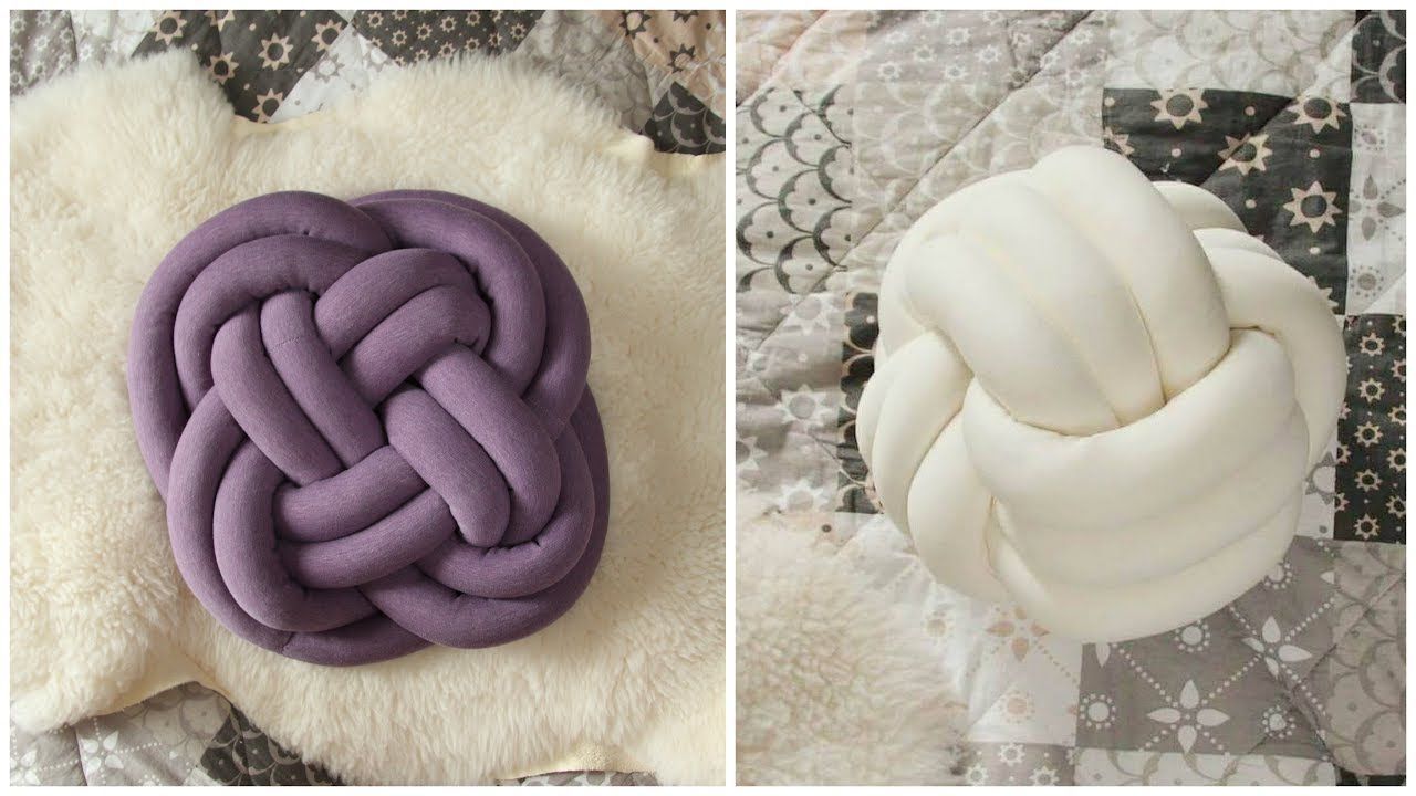 Knot pillow DIY. How to make pillow tube and two knot styles. Step-by-step tutorial. - Knot pillow DIY. How to make pillow tube and two knot styles. Step-by-step tutorial. -   19 diy Pillows big ideas