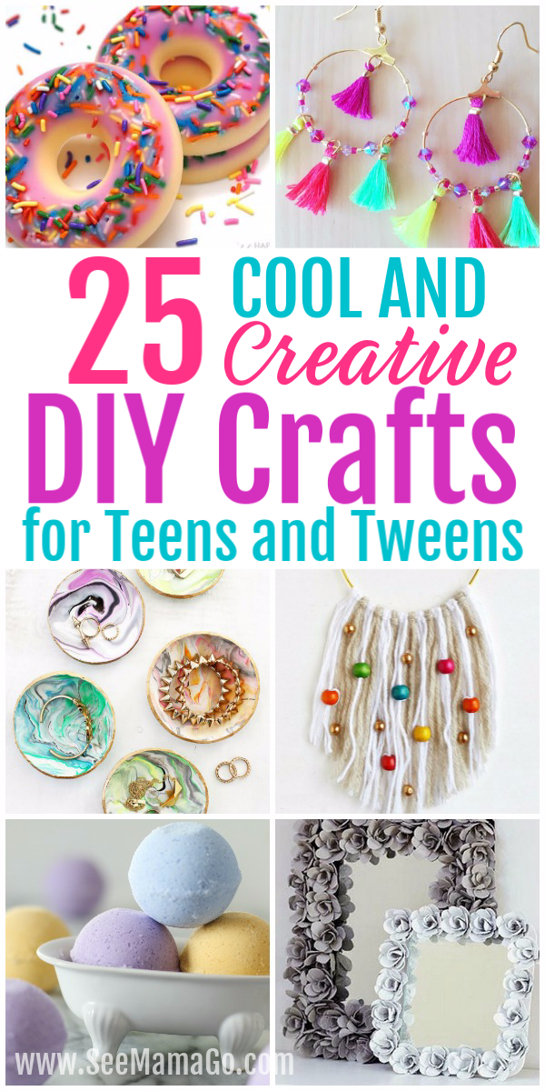 25 Cool and Creative DIY Crafts for Teens and Tweens - 25 Cool and Creative DIY Crafts for Teens and Tweens -   19 diy Projects for teen girls ideas
