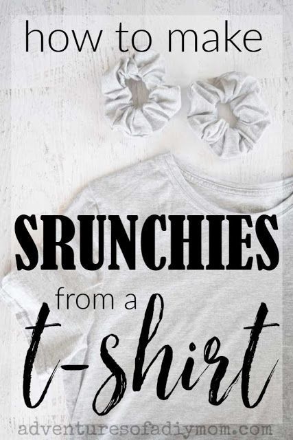 19 diy Scrunchie from shirt ideas