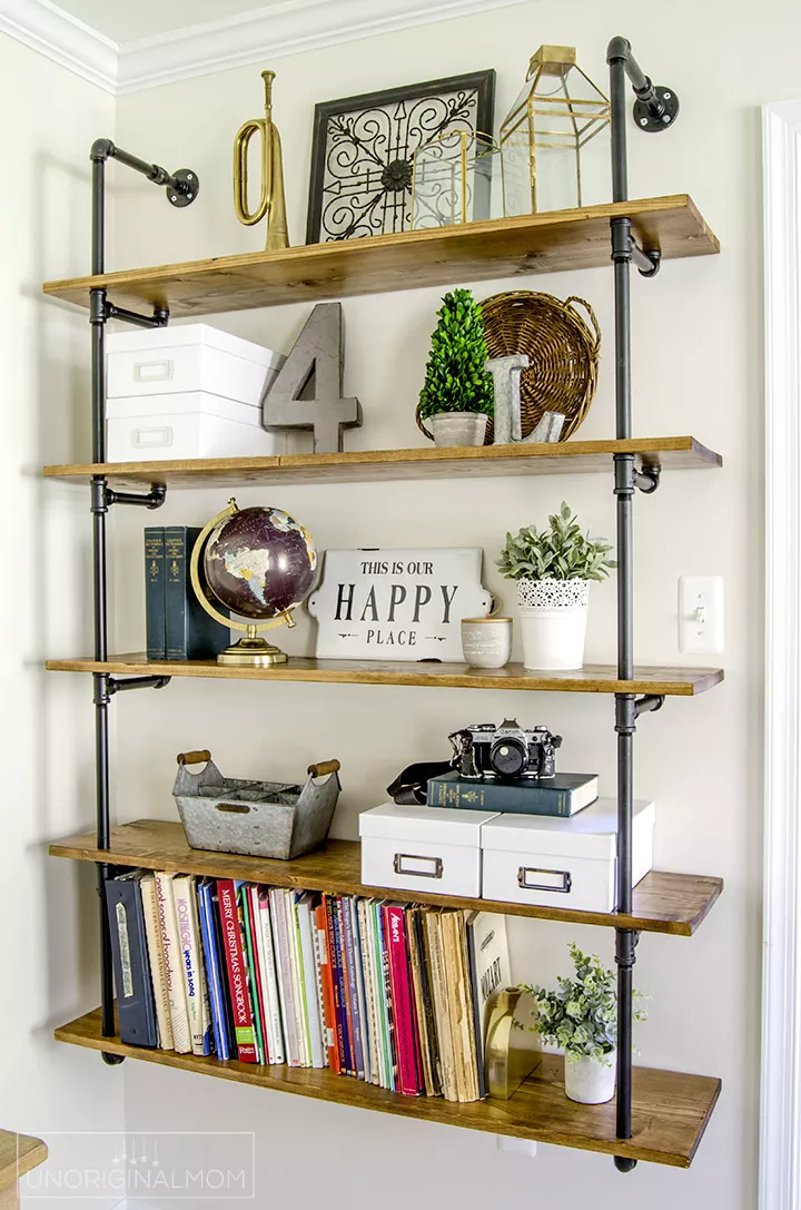 Clever Ideas for Building Your Own DIY Industrial Shelves - Clever Ideas for Building Your Own DIY Industrial Shelves -   19 diy Shelves bookshelves ideas