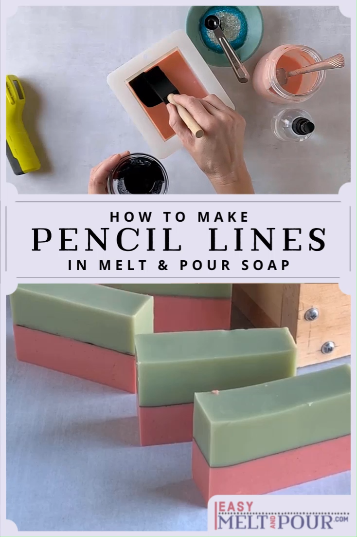 How to Make Pencil Lines in Melt & Pour Soap - How to Make Pencil Lines in Melt & Pour Soap -   19 diy Soap charcoal ideas
