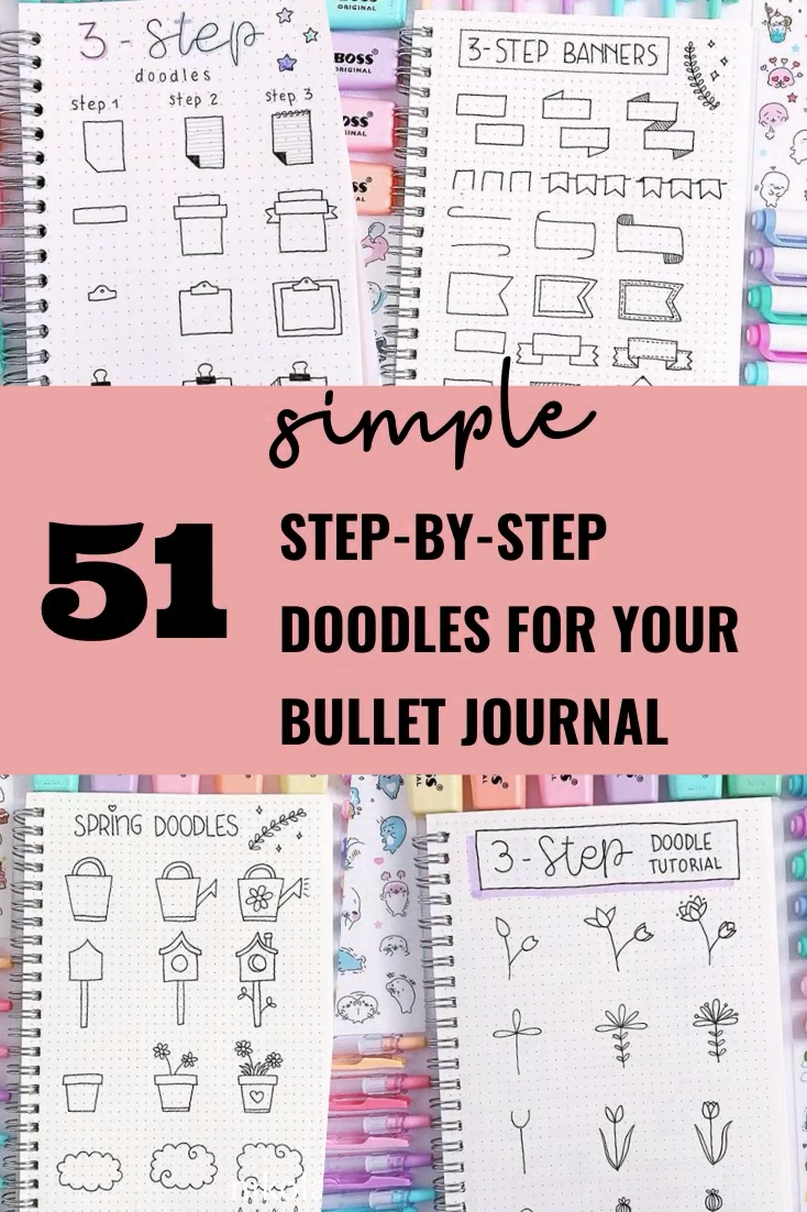 51 STEP-BY-STEP EASY BULLET JOURNAL DOODLES TO TRY! - 51 STEP-BY-STEP EASY BULLET JOURNAL DOODLES TO TRY! -   19 how to create a fitness Journal ideas