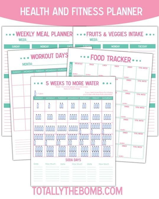 This Printable Health and Fitness Planner is What You Need! - This Printable Health and Fitness Planner is What You Need! -   19 weekly fitness Goals ideas