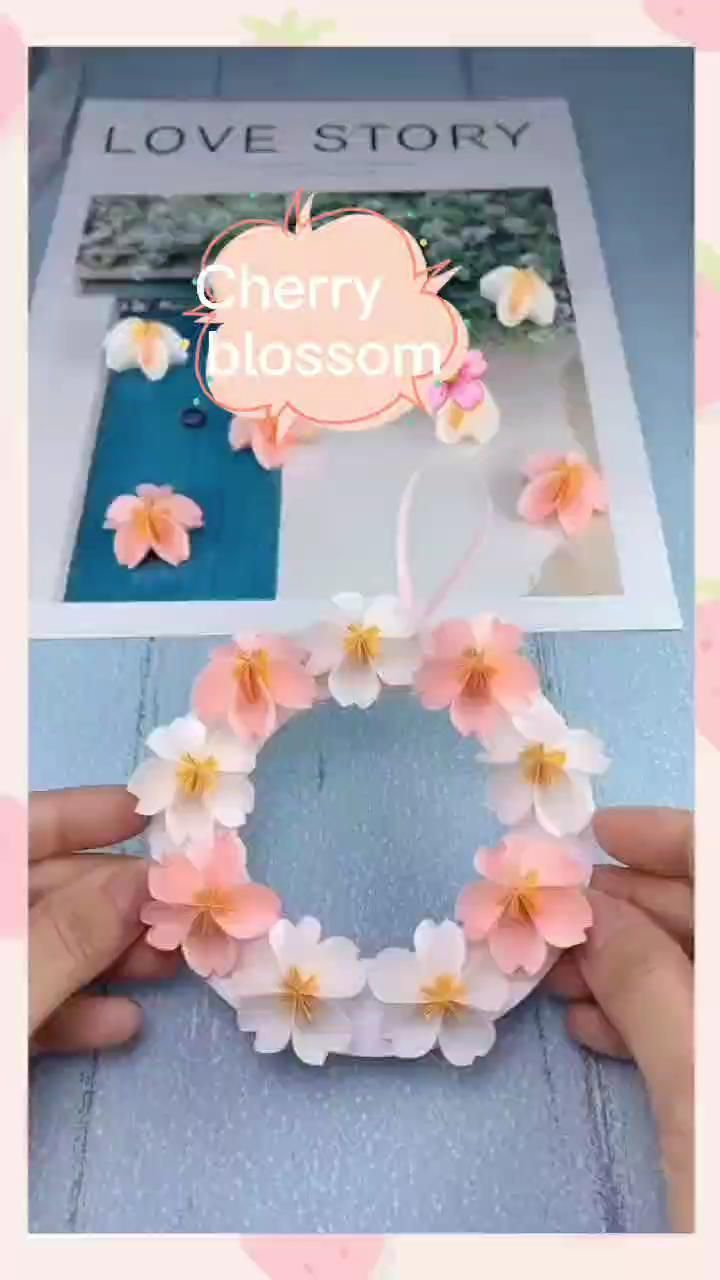 How to Handmade Paper Cherry Blossoms DIY Gift - How to Handmade Paper Cherry Blossoms DIY Gift -   23 blossom diy Videos ideas