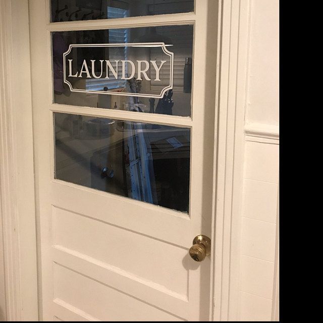 Laundry Vinyl Decal, laundry room decal, Glass Door Decal, vinyl lettering, Rectangle Border Frame sign, wall sticker, vinyl decal HH2064 - Laundry Vinyl Decal, laundry room decal, Glass Door Decal, vinyl lettering, Rectangle Border Frame sign, wall sticker, vinyl decal HH2064 -   25 fitness Room door ideas