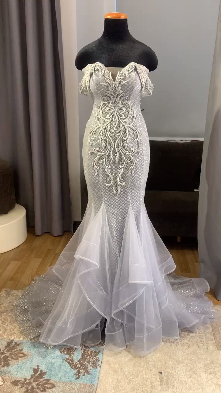 Sexy mermaid dress with off the shoulder sleeves - Sexy mermaid dress with off the shoulder sleeves -   14 beauty Dresses fantasy ideas
