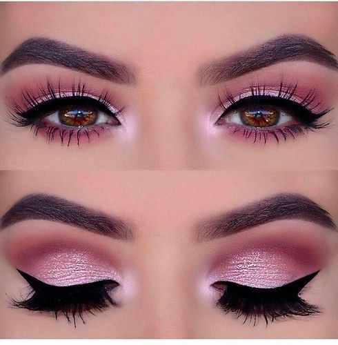 Hot pink eye makeup - Hot pink eye makeup -   15 beauty Makeup pink ideas