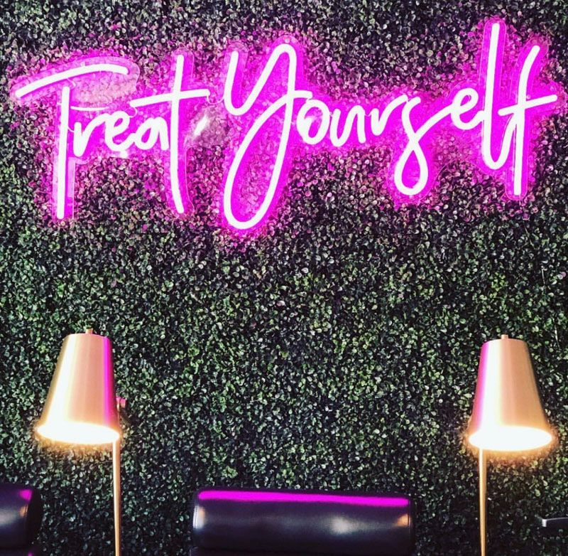 Treat Yourself - Treat Yourself -   16 beauty Bar neon ideas
