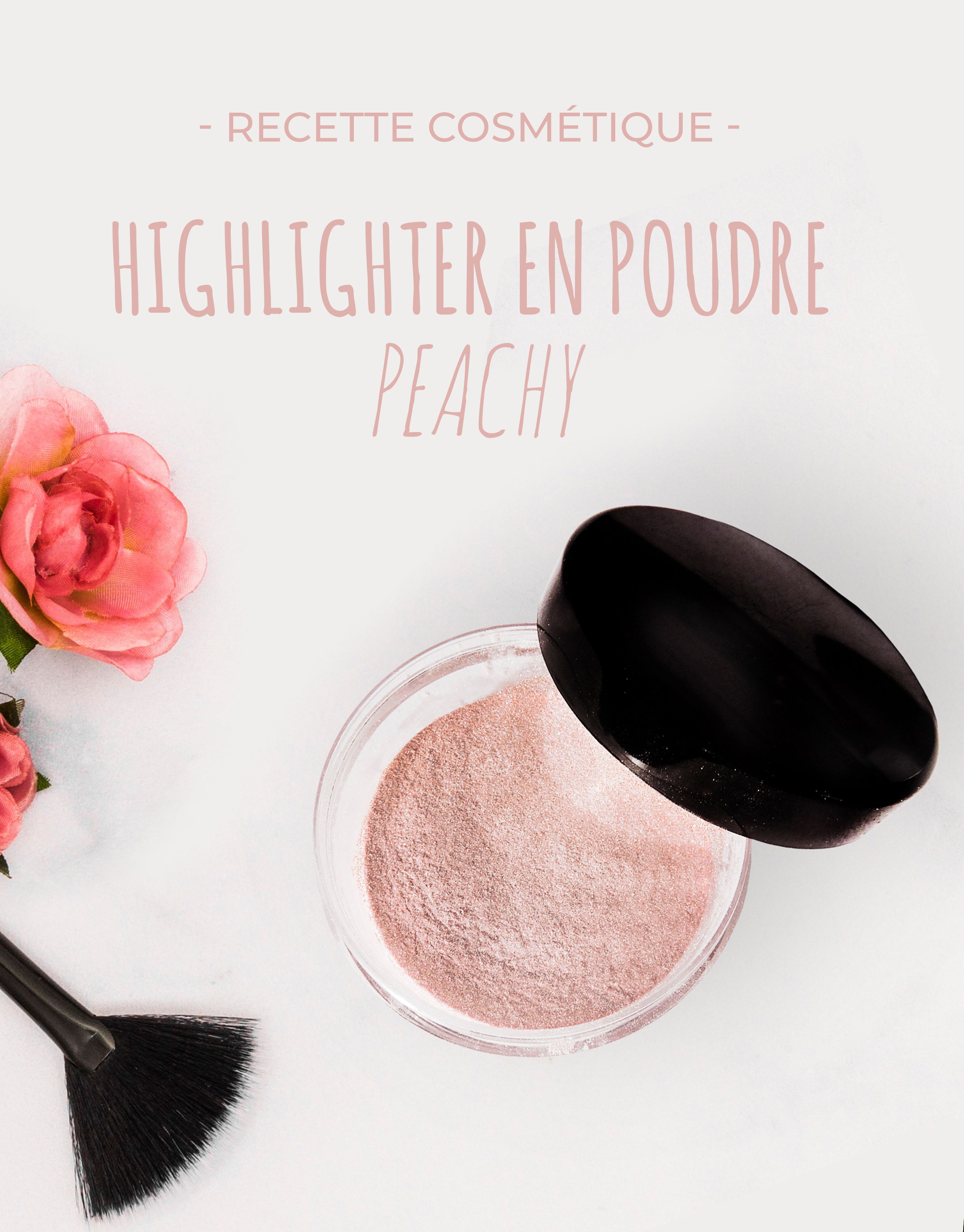 Recette : Highlighter en poudre - Peachy - Recette : Highlighter en poudre - Peachy -   16 diy Facile maquillage ideas