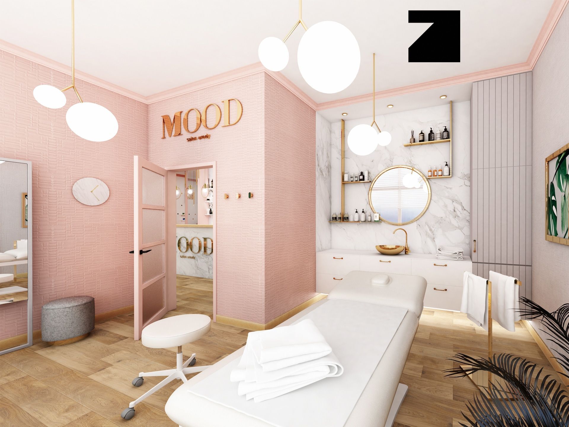 BEAUTY SALON MOOD - Lesinska Concept - Premium Design Studio - BEAUTY SALON MOOD - Lesinska Concept - Premium Design Studio -   17 beauty salon ideas