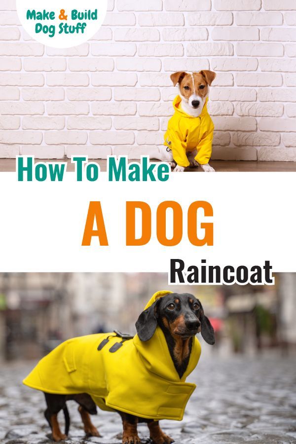 How to Make a Dog Raincoat - How to Make a Dog Raincoat -   17 diy Dog coat ideas