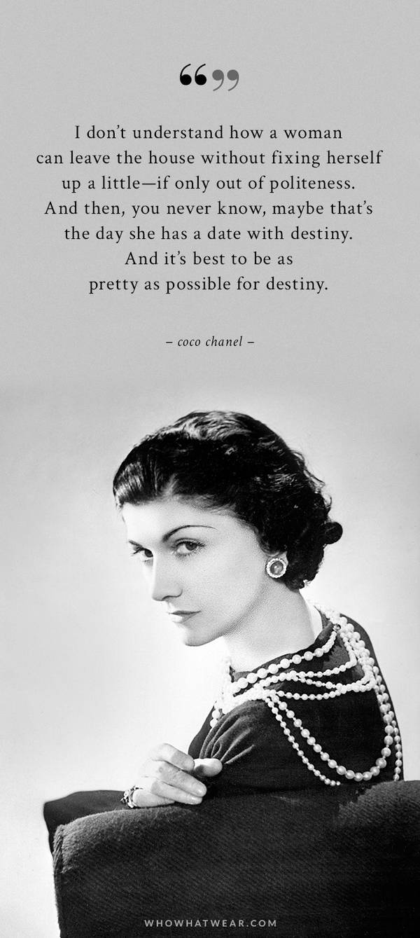 The Ideal Wardrobe, According to Coco Chanel - The Ideal Wardrobe, According to Coco Chanel -   17 dress style Quotes ideas