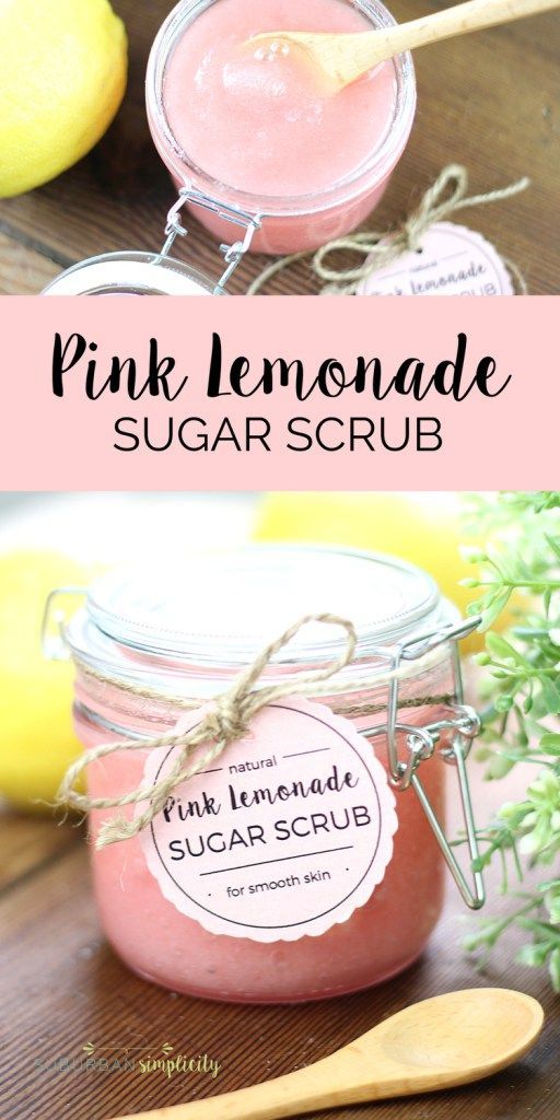 Easy DIY Pink Lemonade Sugar Scrub - Easy DIY Pink Lemonade Sugar Scrub -   18 diy Beauty box ideas