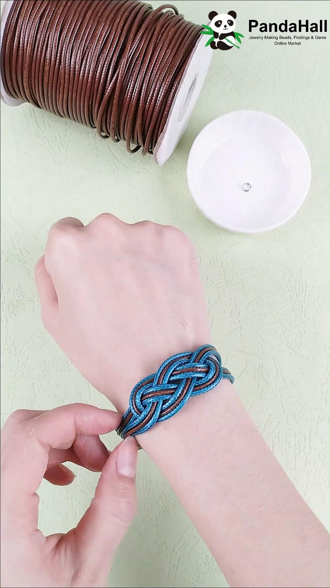 DIY Bracelet with Wax Polyester Cords - DIY Bracelet with Wax Polyester Cords -   18 diy Bracelets leather ideas