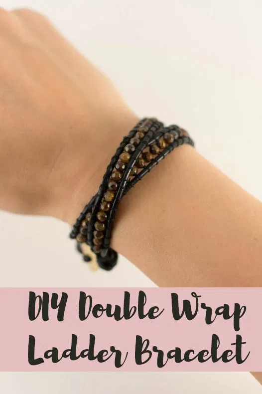 DIY Double Wrap Leather Beaded Bracelet - Likely By Sea - DIY Double Wrap Leather Beaded Bracelet - Likely By Sea -   18 diy Bracelets leather ideas