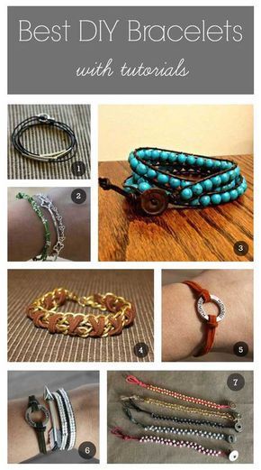 Best DIY Bracelets - with tutorials - Sometimes Homemade - Best DIY Bracelets - with tutorials - Sometimes Homemade -   18 diy Bracelets leather ideas