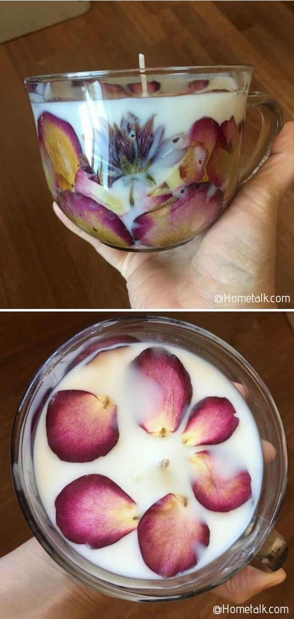 How to DIY Homemade Pressed Flower Candles - How to DIY Homemade Pressed Flower Candles -   18 diy Candles rose ideas