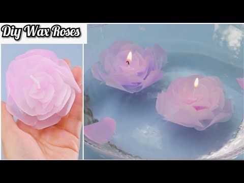 DIY Make Wax Roses Candle - DIY Make Wax Roses Candle -   18 diy Candles rose ideas