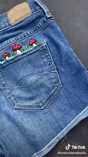 Embroidered Shorts! - Embroidered Shorts! -   18 diy Clothes crafts ideas