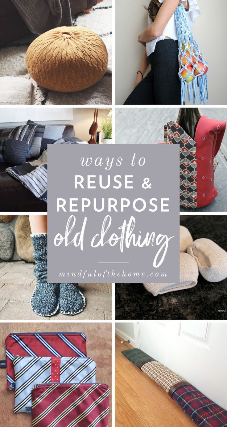 22 Practical Ways To Repurpose Old Clothing Into Something New - 22 Practical Ways To Repurpose Old Clothing Into Something New -   18 diy Clothes crafts ideas