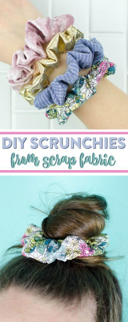 DIY Scrunchies - a great DIY hair accessory from scrap fabric - DIY Scrunchies - a great DIY hair accessory from scrap fabric -   18 diy Clothes crafts ideas