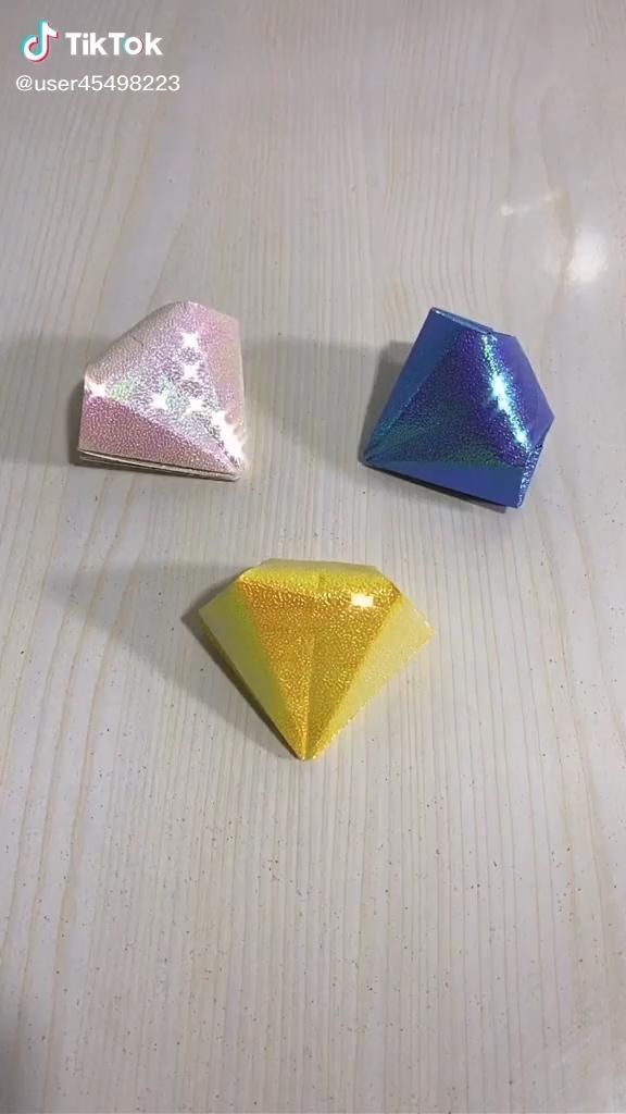 Origami. Shiny diamond. - Origami. Shiny diamond. -   18 diy Paper diamond ideas