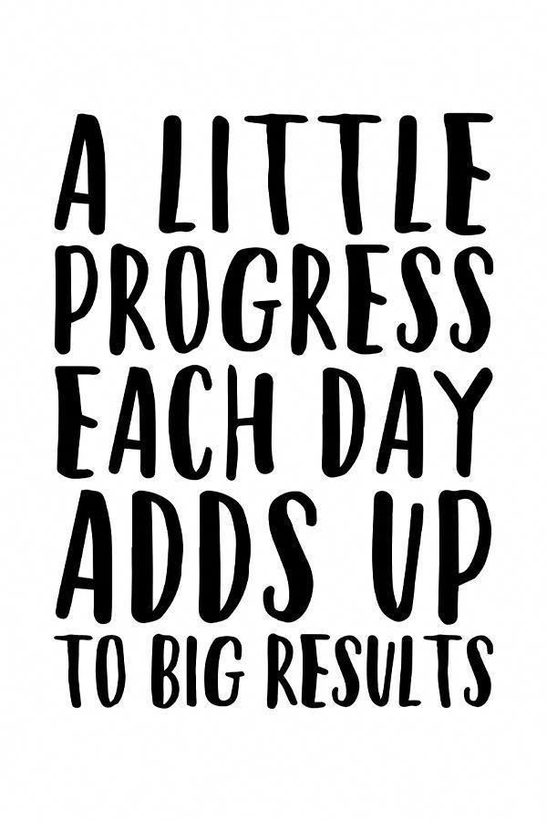 A Little Progress Each Day Adds Up To Big Results | Etsy - A Little Progress Each Day Adds Up To Big Results | Etsy -   18 fitness Quotes progress ideas