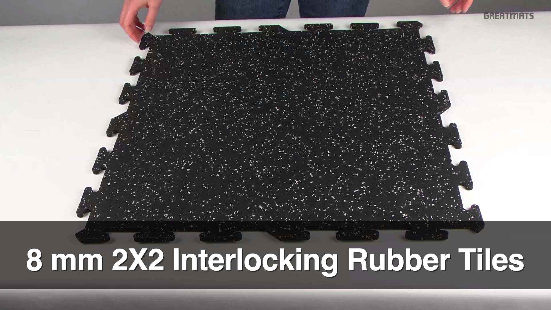 Interlocking Rubber Floor Tiles - 8mm - 2x2 - Interlocking Rubber Floor Tiles - 8mm - 2x2 -   18 fitness Room lounge ideas