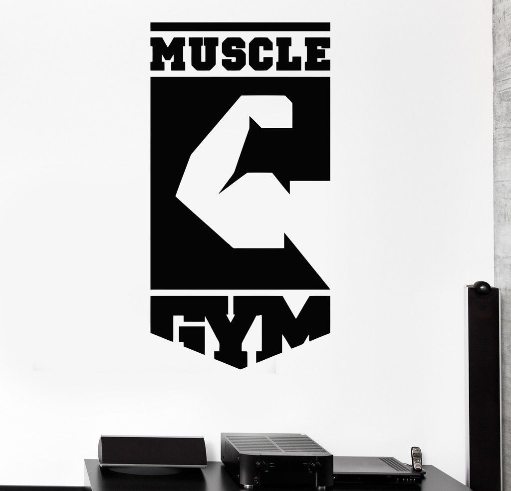 Vinyl Wall Decal Muscle Gym Logo Fitness Club Sports Stickers Unique Gift (333ig) - Vinyl Wall Decal Muscle Gym Logo Fitness Club Sports Stickers Unique Gift (333ig) -   18 unique fitness Logo ideas