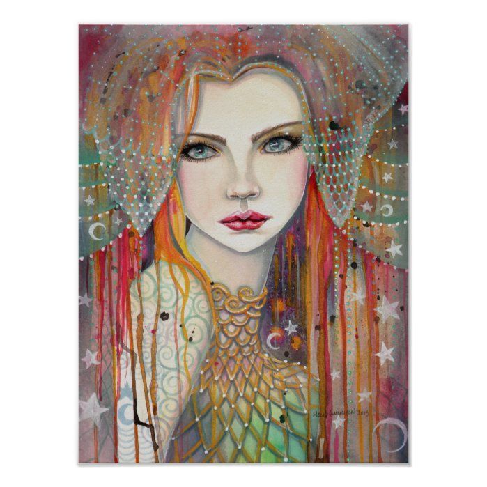 Gypsy Beautiful Fantasy Art Woman Poster - Gypsy Beautiful Fantasy Art Woman Poster -   18 weird beauty Art ideas