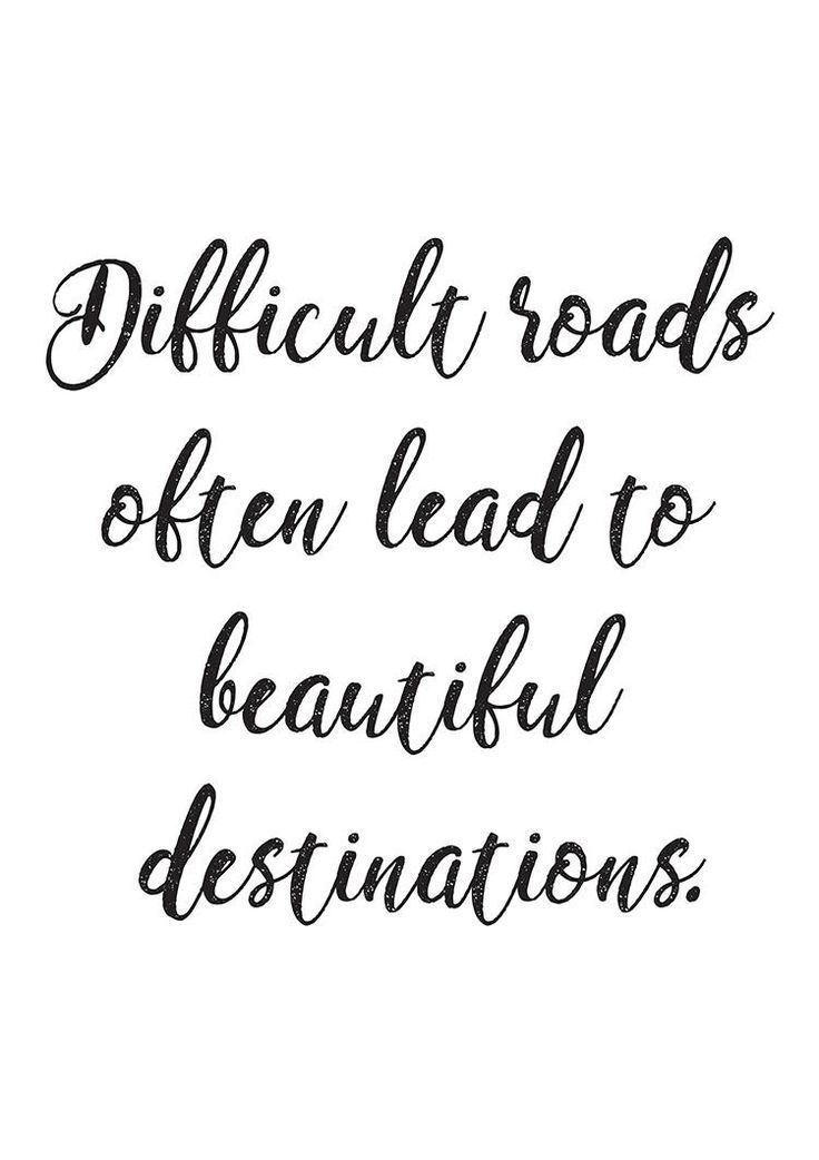 Difficult Roads, Motivational Quote, Typography Poster, Instant Download, Large size, Digital Downlo - Difficult Roads, Motivational Quote, Typography Poster, Instant Download, Large size, Digital Downlo -   19 beauty Quotes for girls ideas