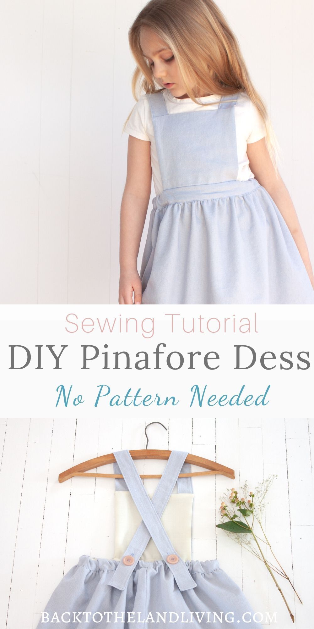 Pinafore Dress Sewing Tutorial - Pinafore Dress Sewing Tutorial -   19 diy Baby dress ideas