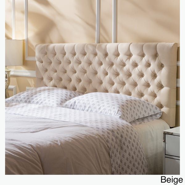 Jezebel Adjustable Full/ Queen Button Tufted Headboard by Christopher Knight Home (Ivory Fabric) - Jezebel Adjustable Full/ Queen Button Tufted Headboard by Christopher Knight Home (Ivory Fabric) -   19 diy Bed Frame tufted ideas