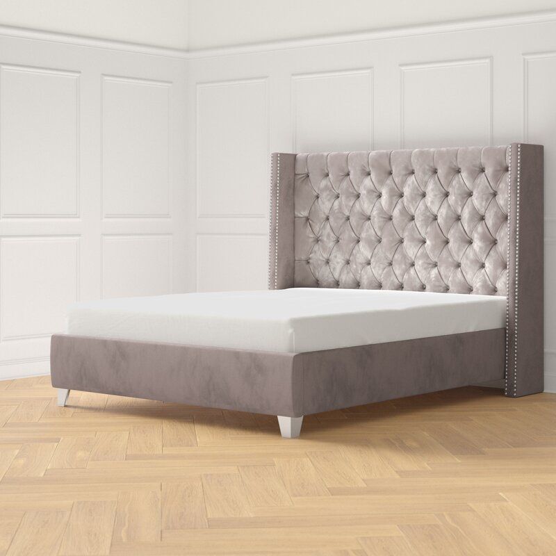 Dash Tufted Upholstered Low Profile Platform Bed - Dash Tufted Upholstered Low Profile Platform Bed -   19 diy Bed Frame tufted ideas