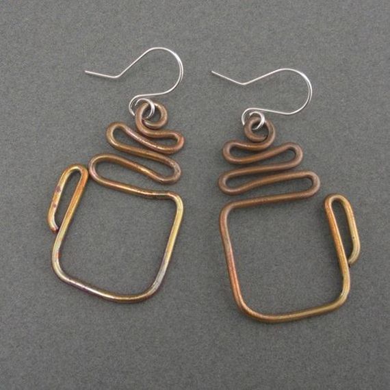27 Creative Earring Wire Frame Designs | Craft Minute - 27 Creative Earring Wire Frame Designs | Craft Minute -   19 diy Crafts jewelry ideas