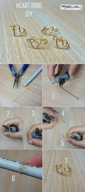 Wire Rings Tutorial: How To Make Wire Wrapped Bead Rings - Wire Rings Tutorial: How To Make Wire Wrapped Bead Rings -   19 diy Crafts jewelry ideas