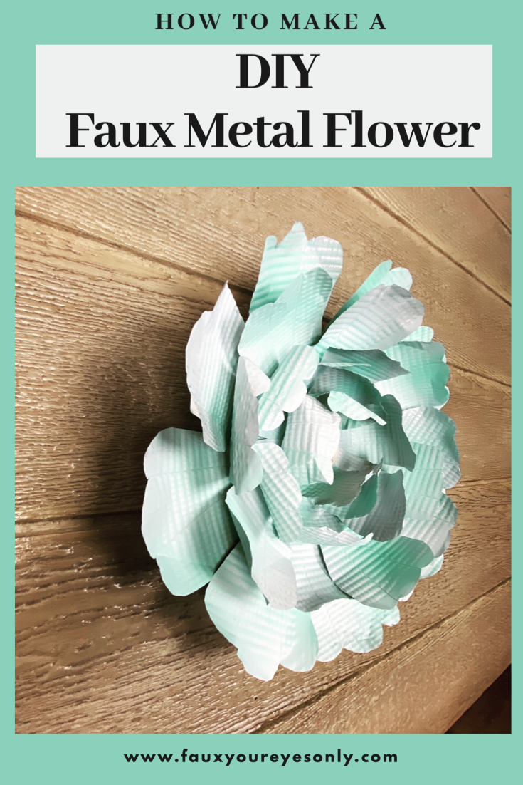 DIY FAUX METAL FLOWER - DIY FAUX METAL FLOWER -   19 diy Decorations flowers ideas