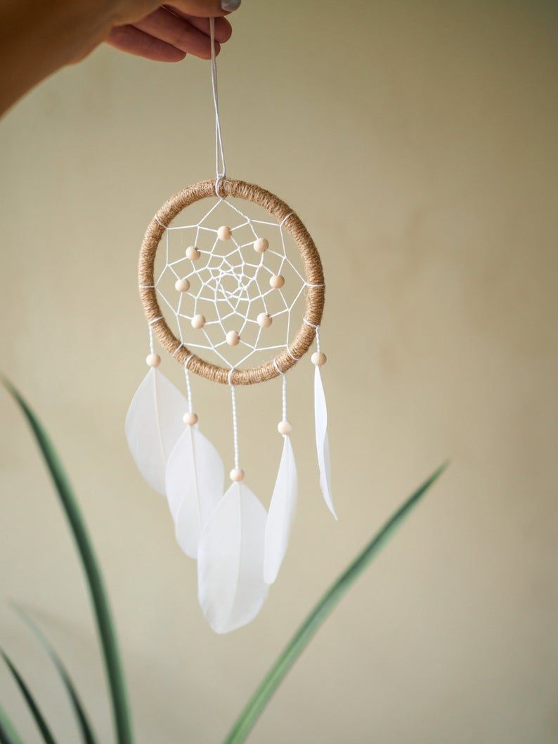 Small Dream Catcher for Car, Rear View Mirror Accessory, Car Mirror Charm, Boho Gift for Mothers Day - Small Dream Catcher for Car, Rear View Mirror Accessory, Car Mirror Charm, Boho Gift for Mothers Day -   19 diy Dream Catcher for men ideas