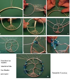 Wire Wrapped Tree Of Life Ornament - Wire Wrapped Tree Of Life Ornament -   19 diy Dream Catcher tree of life ideas